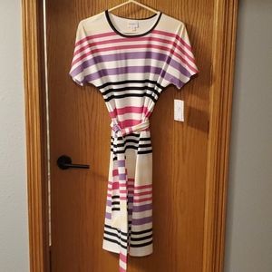 NWT Lularoe Marley Striped Dress Med